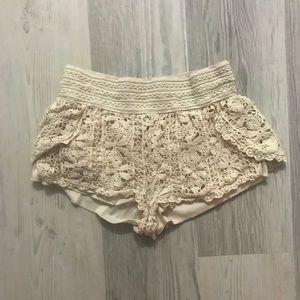 Cream color shorts